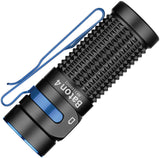 Olight Baton 4 Black & Blue Aluminum Water Resistant 2.5" Flashlight BATON4BK