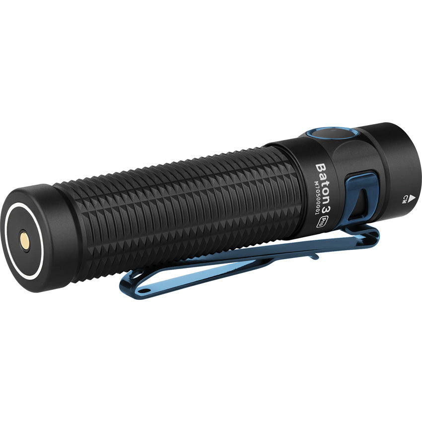 Olight Baton 3 Pro Black Smooth Aluminum Water Resistant Flashlight BT ...