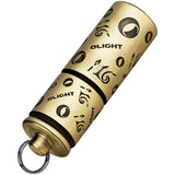 Olight i16 Keychain Brass 2.02" LTE Water Resistant Flashlight I16BR
