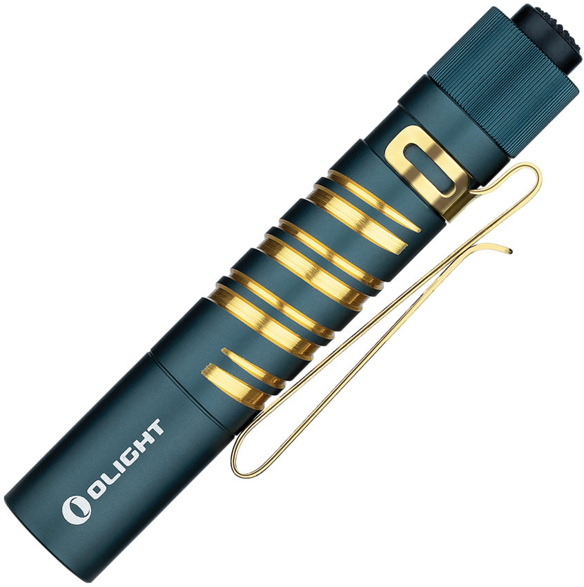 Olight i3T EOS Mini Blue & Gold Aluminum Water Resistant