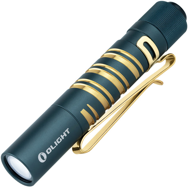 olight aaa flashlight i3s brass Olight i3T EOS Mini Blue & Gold Aluminum Water Resistant Flashlight I3 – Atlantic Knife Company