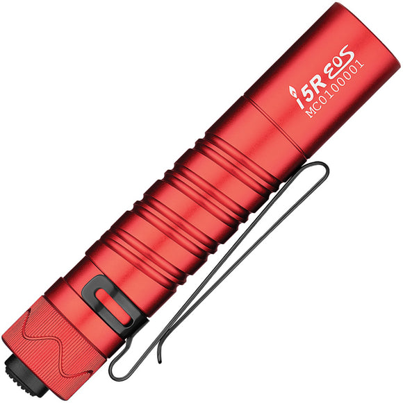 Olight i5R Flashlight Red Aluminum Water Resistant 150 Lumens I5RRD