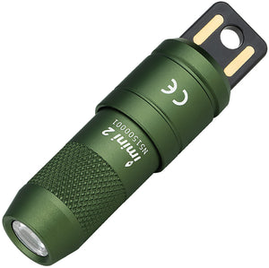 Olight iMini 2 Magnetic OD Green Aluminum Water Resistant Flashlight IMINI2ODG