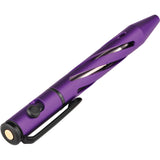 Olight O-Pen Mini Bolt Action Pen Purple 3.63" Water Resistant Penlight MINIPUR