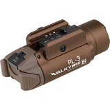 Olight PL-3 Valkyrie Tac Light Tan Aluminum Water Resistant Flashlight PL3DT