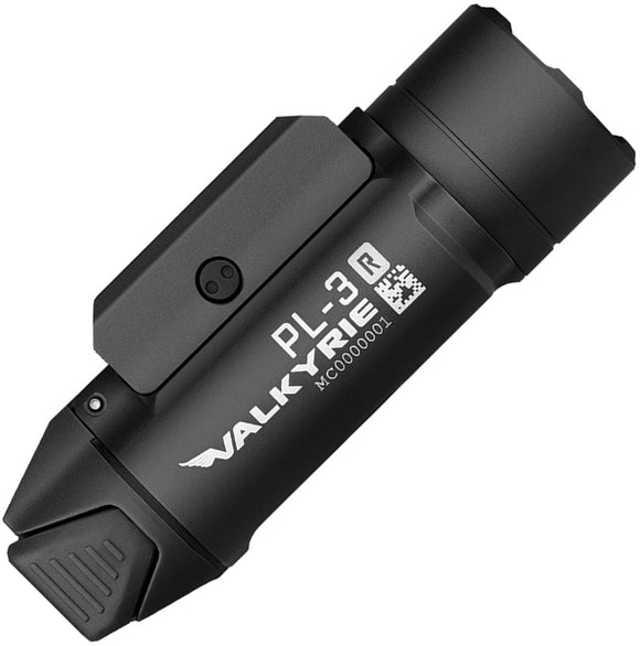 Olight PL-3R Valkyrie Tac Black Aluminum Water Resistant Flashlight PL3RBK