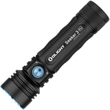 Olight Seeker 3 Pro Flashlight Black & Blue Aluminum Water Resistant SKR3PROBK