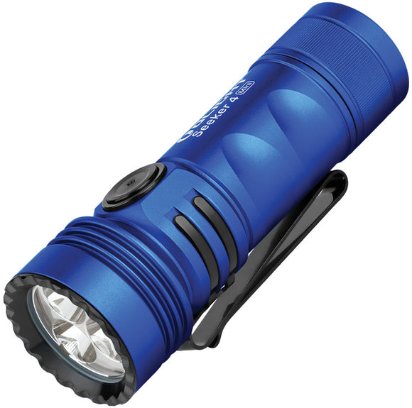 Olight Seeker 4 Mini Blue Smooth Aluminum Water Resistant Flashlight SKR4MINIBL