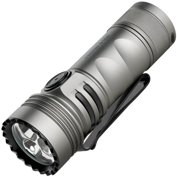 Olight Seeker 4 Mini Grey Titanium Water Resistant Flashlight SKR4MINITICW