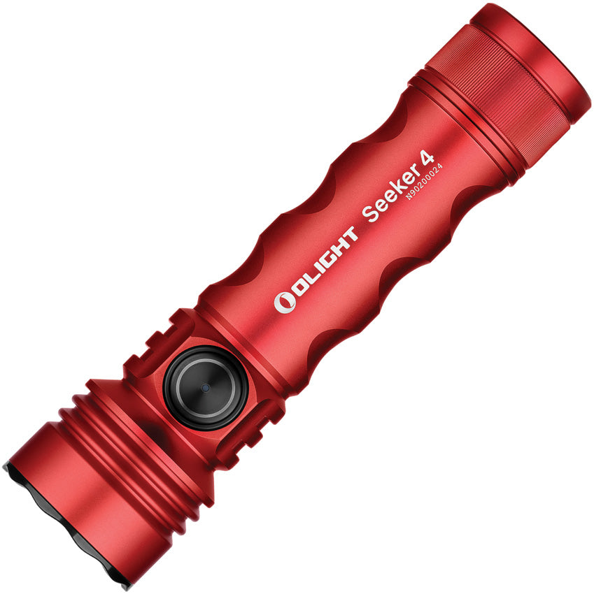 Olight Seeker 4 Red Smooth Mini Water Resistant Flashlight SKR4RD ...