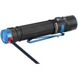 Olight Warrior Mini 2 Flashlight Black & Blue Aluminum Water Resistant WRMINI2BK