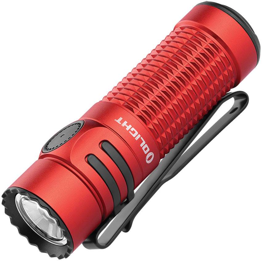 Olight Warrior Nano Red Smooth Mini Water Resistant Flashlight WRNANOR ...