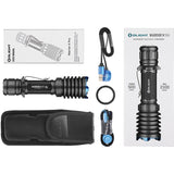 Olight Warrior X Pro Flashlight Black & Blue Aluminum Water Resistant WRXPROBK1