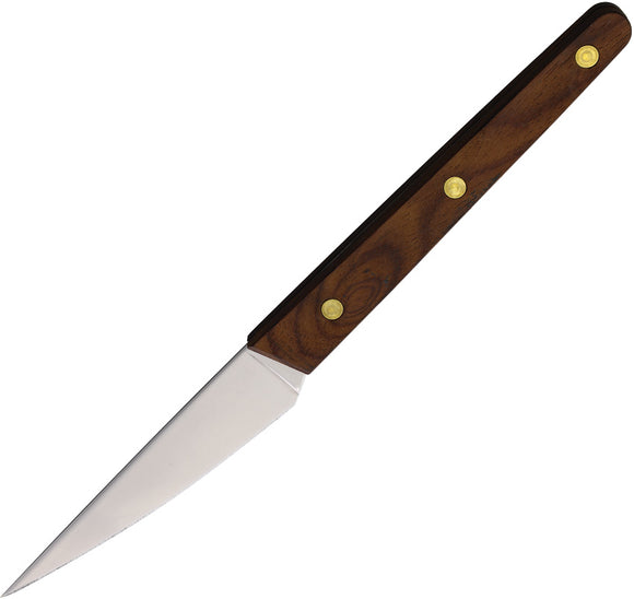 Ontario Robeson Steak Factory Second Brown Wood Fixed Blade Knife 6414KPSEC
