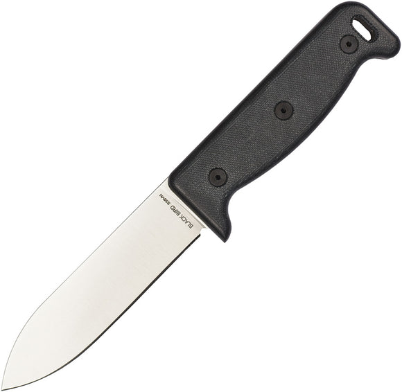Ontario Black Bird Micarta S35VN Stainless Fixed Blade Knife w/ Belt Sheath 7503