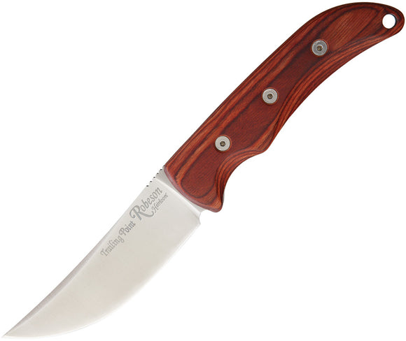 Ontario Robeson Trailing Point Hunter Wood Handle Stainless Fixed Knife 8172