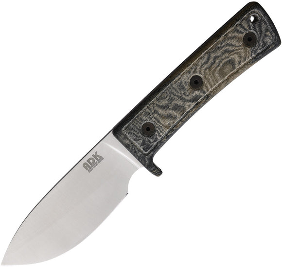 Ontario ADK Keene Valley Micarta Hunter 420HC Fixed Blade Knife + Leather Sheath 8188