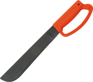 Ontario Camper Machete 12.25" Black Fixed 1095 Carbon Steel Orange D Handle 8512
