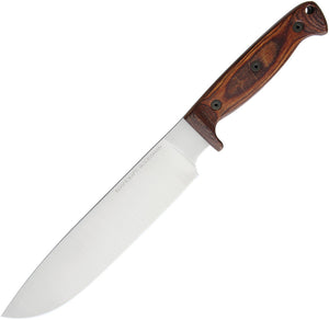 Ontario OKC Bushcraft Woodsman 420 SS Full Tang Fixed Knife w/ Nylon Sheath 8697