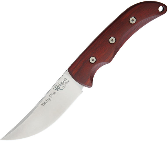Ontario Robeson Heirloom Trailing Pt Fixed D2 Tool Steel Wood Handle Knife 8699