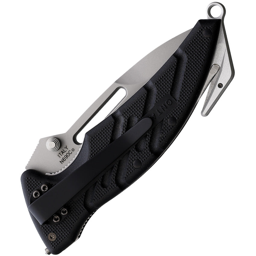 Ontario XR-1 Extreme Rescue Linerlock Black Folding Partially