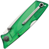 Ontario Wraith Ice Series Pocket Knife Lockback Green Folding Stainless 8798GR
