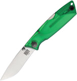Ontario Wraith Ice Series Pocket Knife Lockback Green Folding Stainless 8798GR