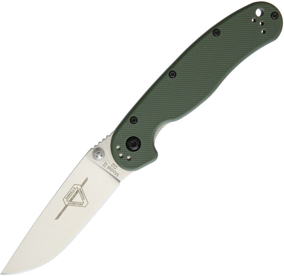 Ontario RAT II Linerlock OD Green G10 Handle Tactical Folding Knife 8828OD