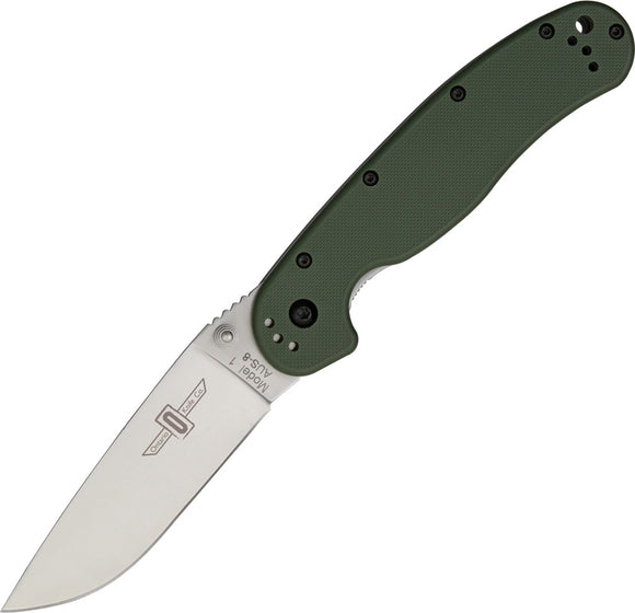 Ontario OKC RAT I OD Green Folding Pocket Knife AUS-8 5