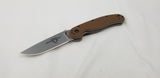 Ontario Rat II Folder Coyote Brown Handle Linerlock AUS-8 Stainless Knife 8860CB