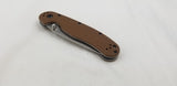 Ontario Rat II Folder Coyote Brown Handle Linerlock AUS-8 Stainless Knife 8860CB