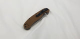 Ontario Rat II Folder Coyote Brown Handle Linerlock AUS-8 Stainless Knife 8860CB