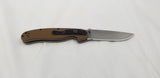 Ontario Rat II Folder Coyote Brown Handle Linerlock AUS-8 Stainless Knife 8860CB