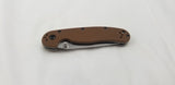 Ontario Rat II Folder Coyote Brown Handle Linerlock AUS-8 Stainless Knife 8860CB