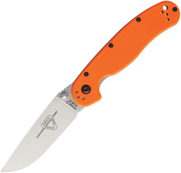 Ontario RAT II Orange Folding Pocket Knife 8860or