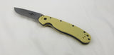 Ontario Rat Model 1 Handle Tan Plain Edge D2 Folding Knife 8867tn