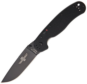 Ontario RAT 1A BP Linerlock Tactical A/O Stainless Folding Black G10 Knife 8871