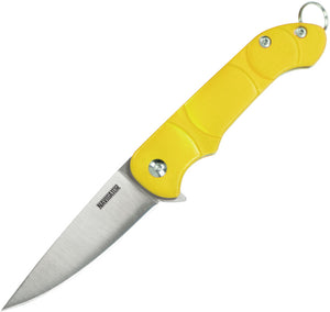 Ontario OKC Navigator Linerlock Yellow Synthetic Handle Pocket Knife 8900YEL
