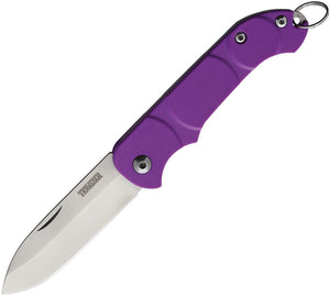 Ontario OKC Traveler Folder Purple Slip Joint Keyring Folding Knife 8901pur
