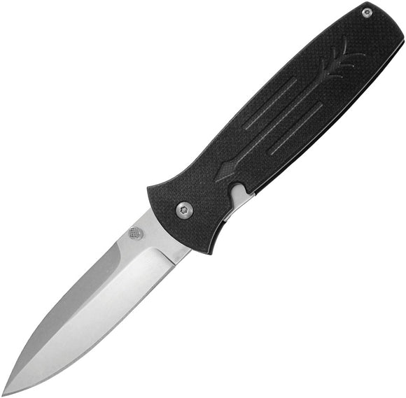 Ontario Dozier Arrow Linerlock D2 Tool Steel Folding Black G10 Handle Knife 9100