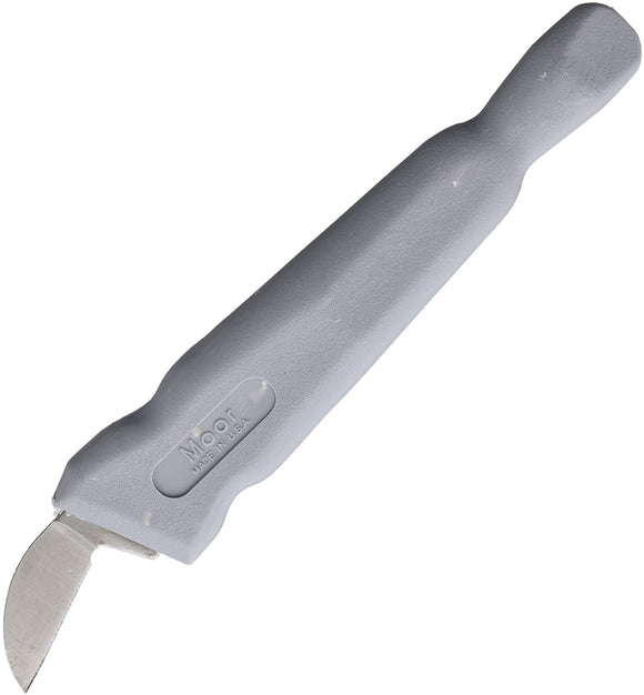 Ontario Large Chip Carving Gray Stainless Steel Fixed Blade Knife CAKN011
