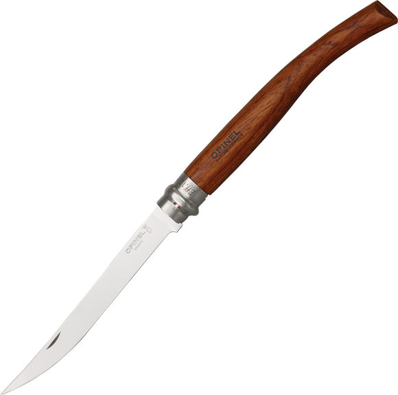 Opinel Slim Bubinga Wood Folding Pocket Utility Knife No 12 - 00011