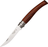 Opinel Slim Bubinga Wood No 8 Folding Pocket Utility Knife No 8 - 00015