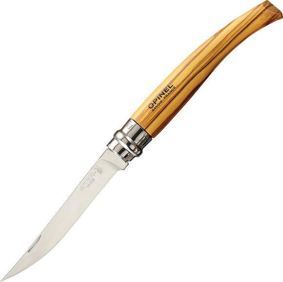 Opinel No 10 Olivewood Folding Pocket Knife Slim olive wood 00645