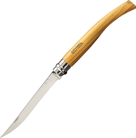 Opinel Slim No 12 Olive Wood Folding Pocket Knife 01145