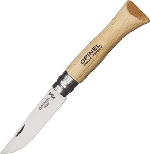 Opinel VRI N6 No 6 Beech Wood Folding Pocket Knife - 23060