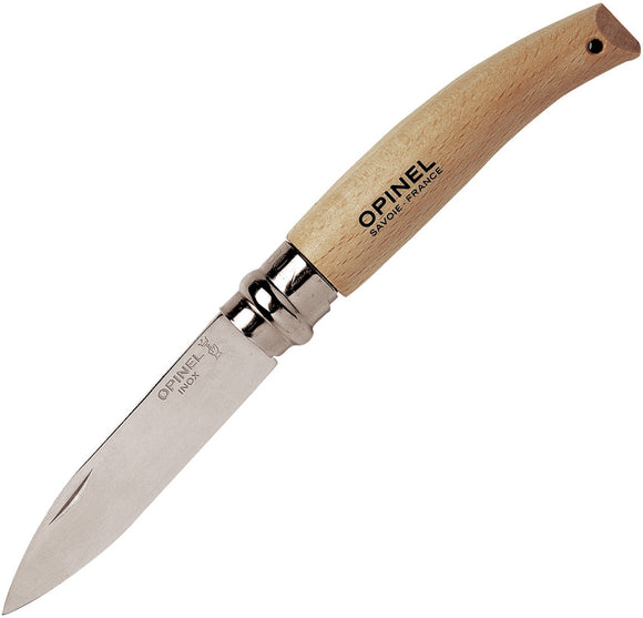 Opinel Knives No 8 Folding Garden Knife W/ Locking Ring Beechwood - 33080