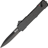 Schrade Viper Out the Front 3rd Generation Black A/O Dagger Blade Knife