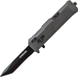 Schrade Out the Front Assist Tanto Stainless Blade Gray Handle Knife