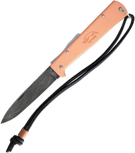 OTTER-Messer Mercator Copper Folding Damascus Steel Pocket Knife 10626D